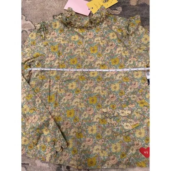 HORROR VACUI APOLLONIA Cotton blouse Floral Sz XS NWT - Picture 6 of 16